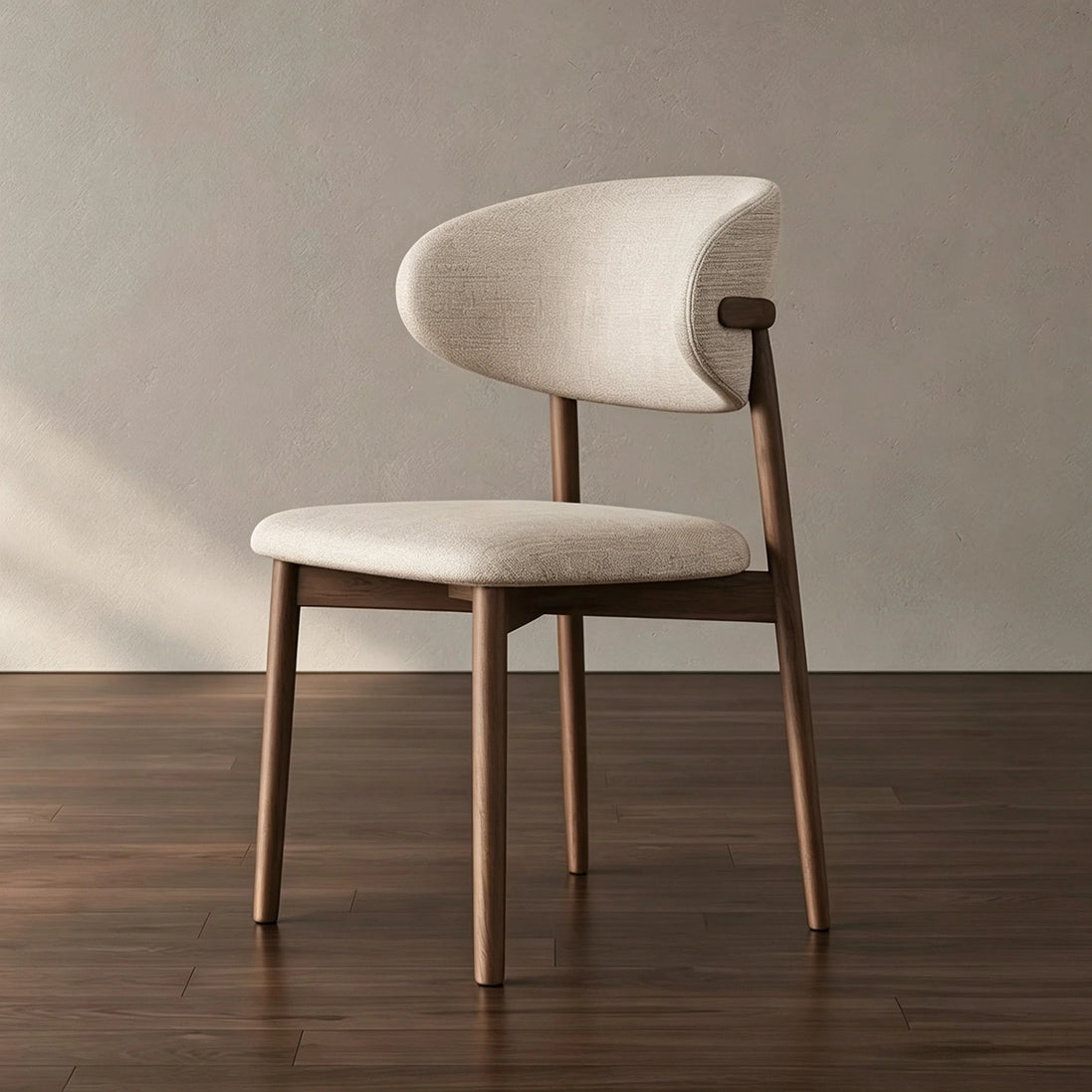Puwabi KY045 Minimalist Intersecting-Back Ash Dining Chair | Contract Furniture MOQ 50