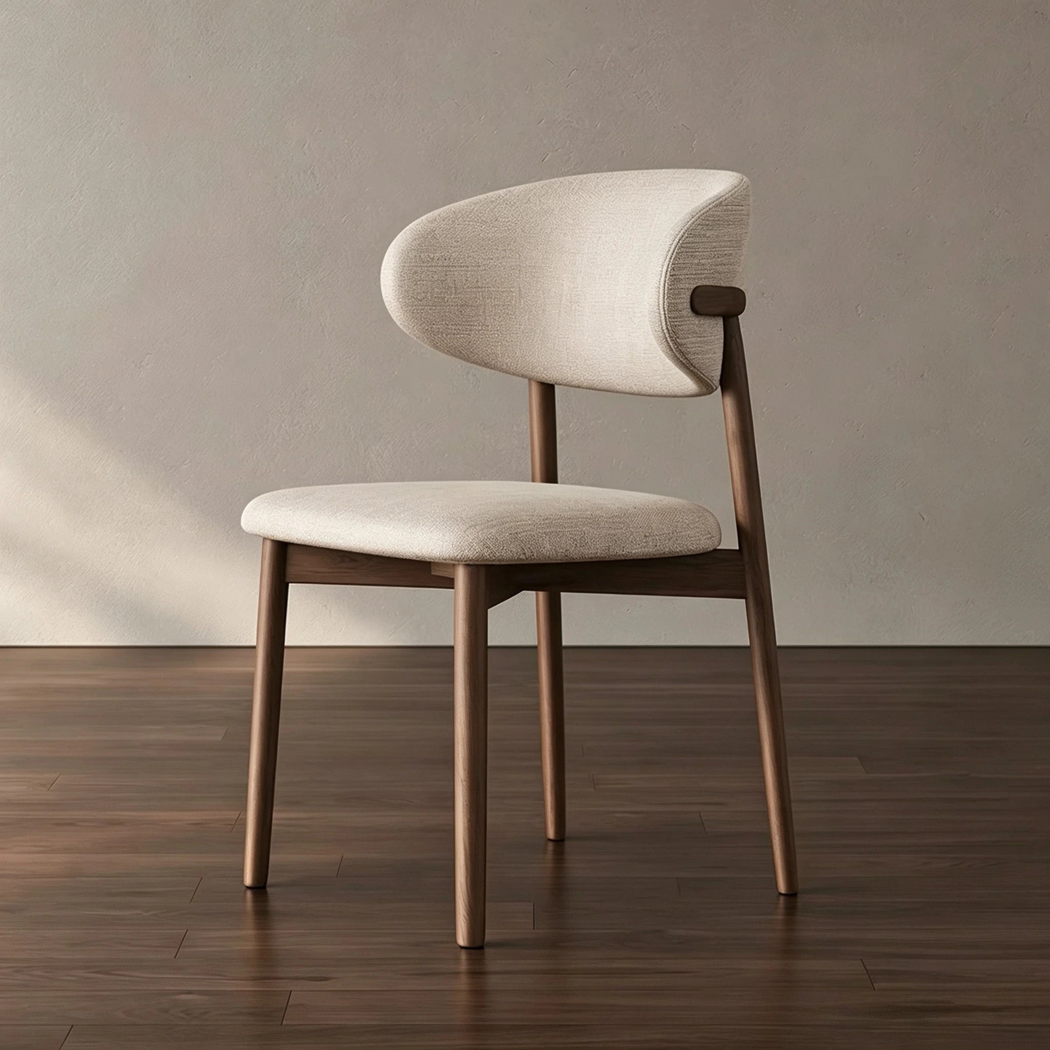 Puwabi KY045 Minimalist Intersecting-Back Ash Dining Chair | Contract Furniture MOQ 50