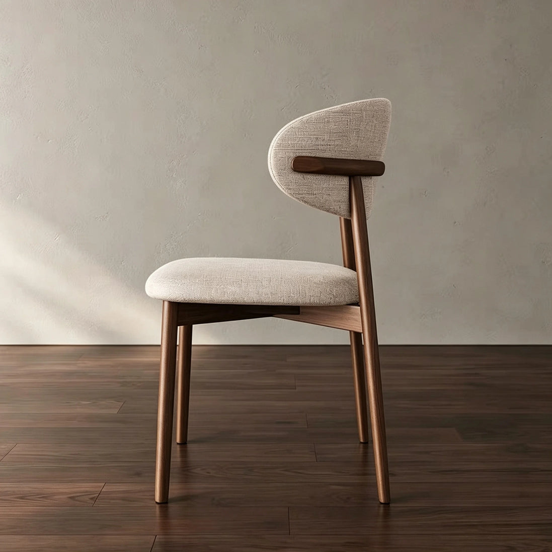 Puwabi KY045 Minimalist Intersecting-Back Ash Dining Chair | Contract Furniture MOQ 50