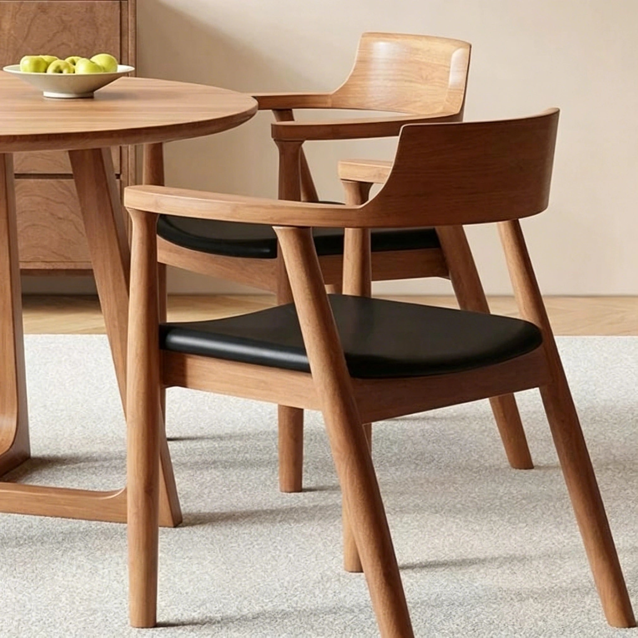 Puwabi KY157 Sculptural Ash Dining Armchair | Contract Furniture MOQ 50