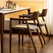 Puwabi KY157 Sculptural Ash Dining Armchair | Contract Furniture MOQ 50