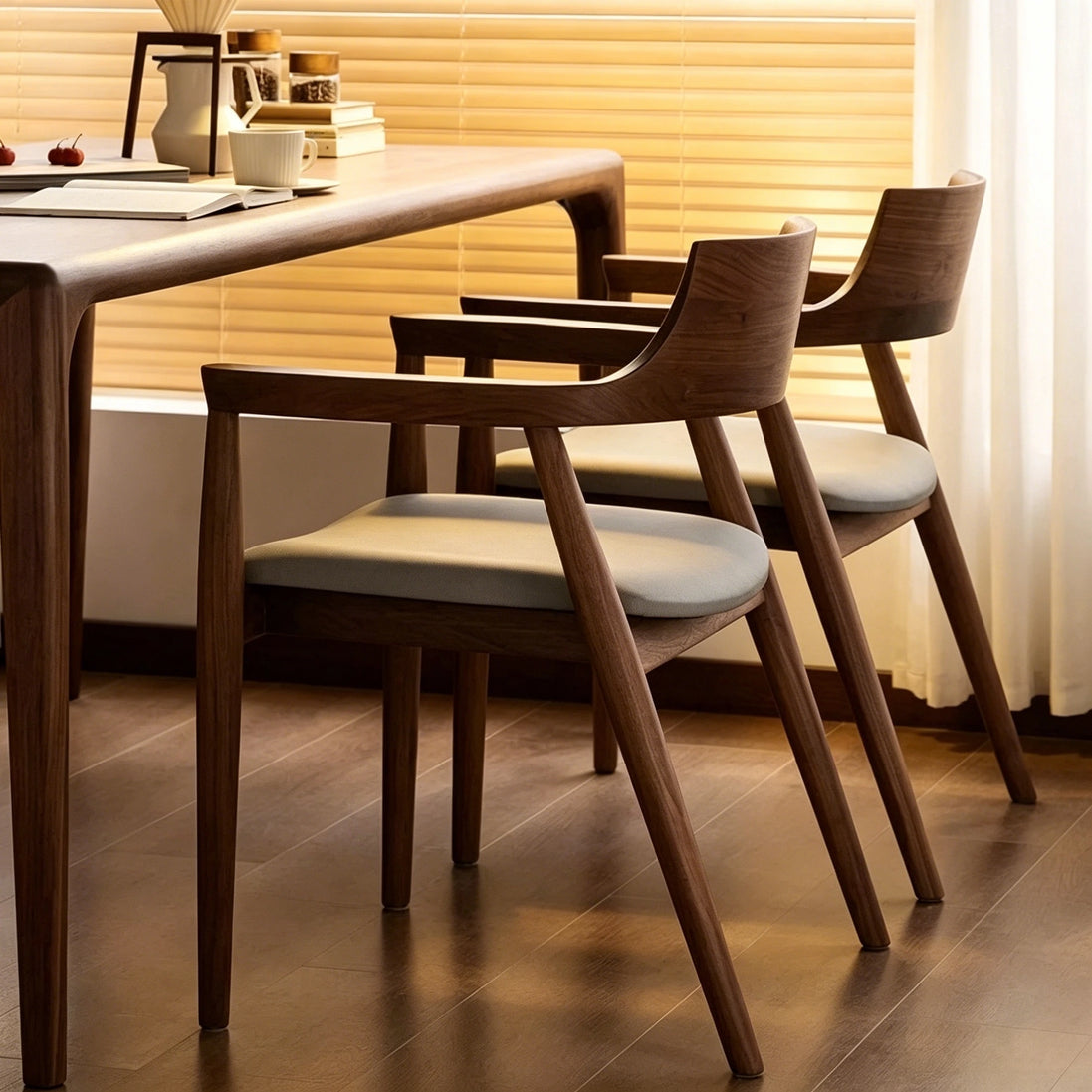 Puwabi KY157 Sculptural Ash Dining Armchair | Contract Furniture MOQ 50