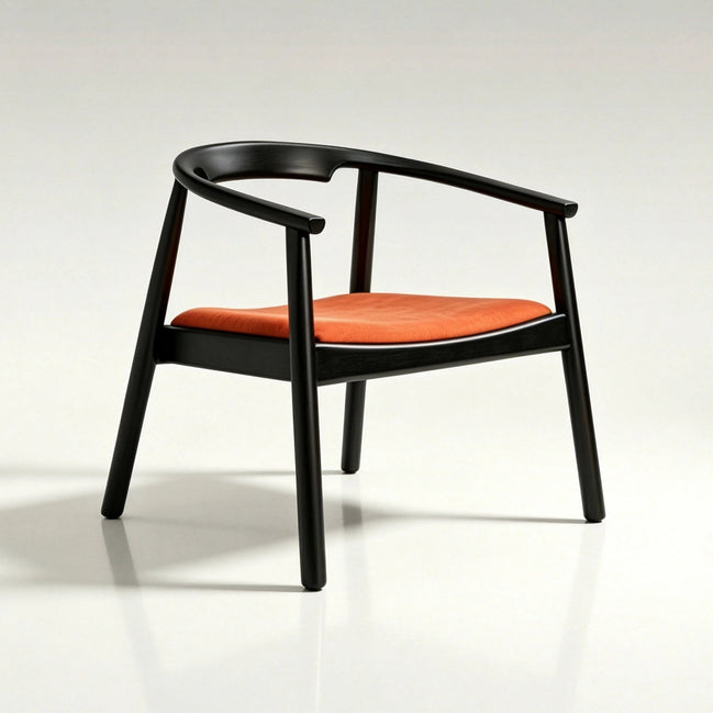 Puwabi KY162 Rounded Ash Lounge Chair | Contract Furniture MOQ 50