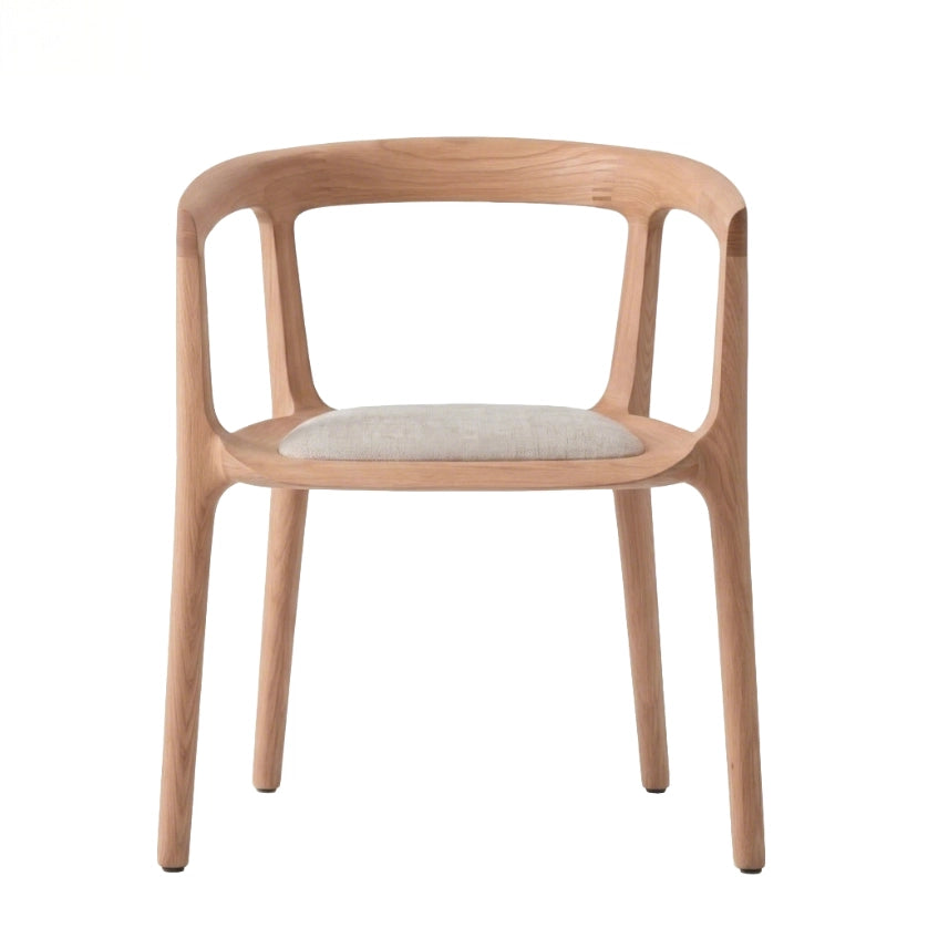 Puwabi KY165 Minimalist Semi-Enveloping Ash Dining Chair | Contract Furniture MOQ 50