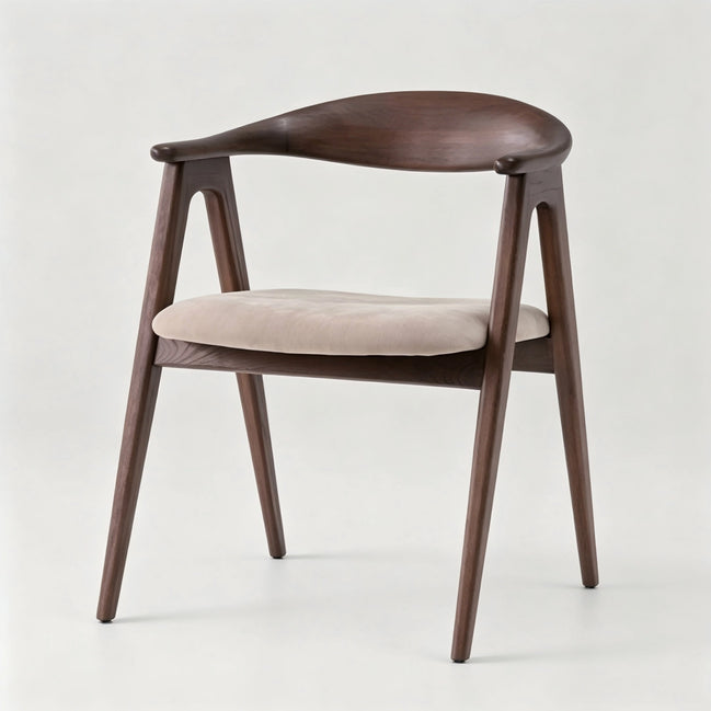 Puwabi KY175 Curved Back A-Frame Ash Dining Chair | Contract Furniture MOQ 50