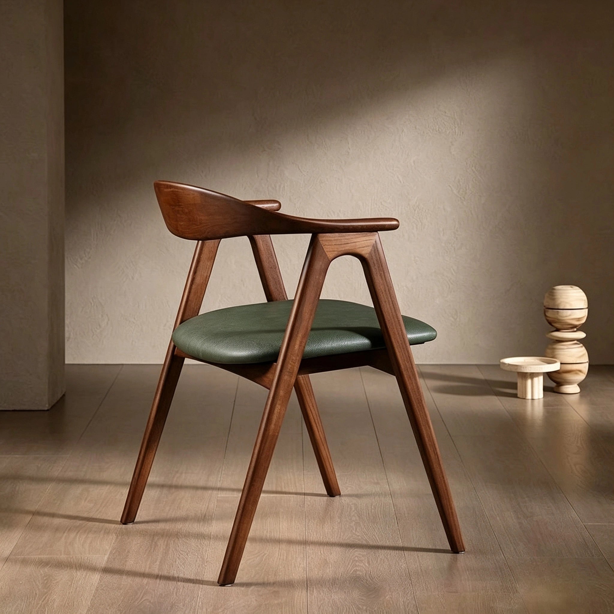 Puwabi KY175 Curved Back A-Frame Ash Dining Chair | Contract Furniture MOQ 50