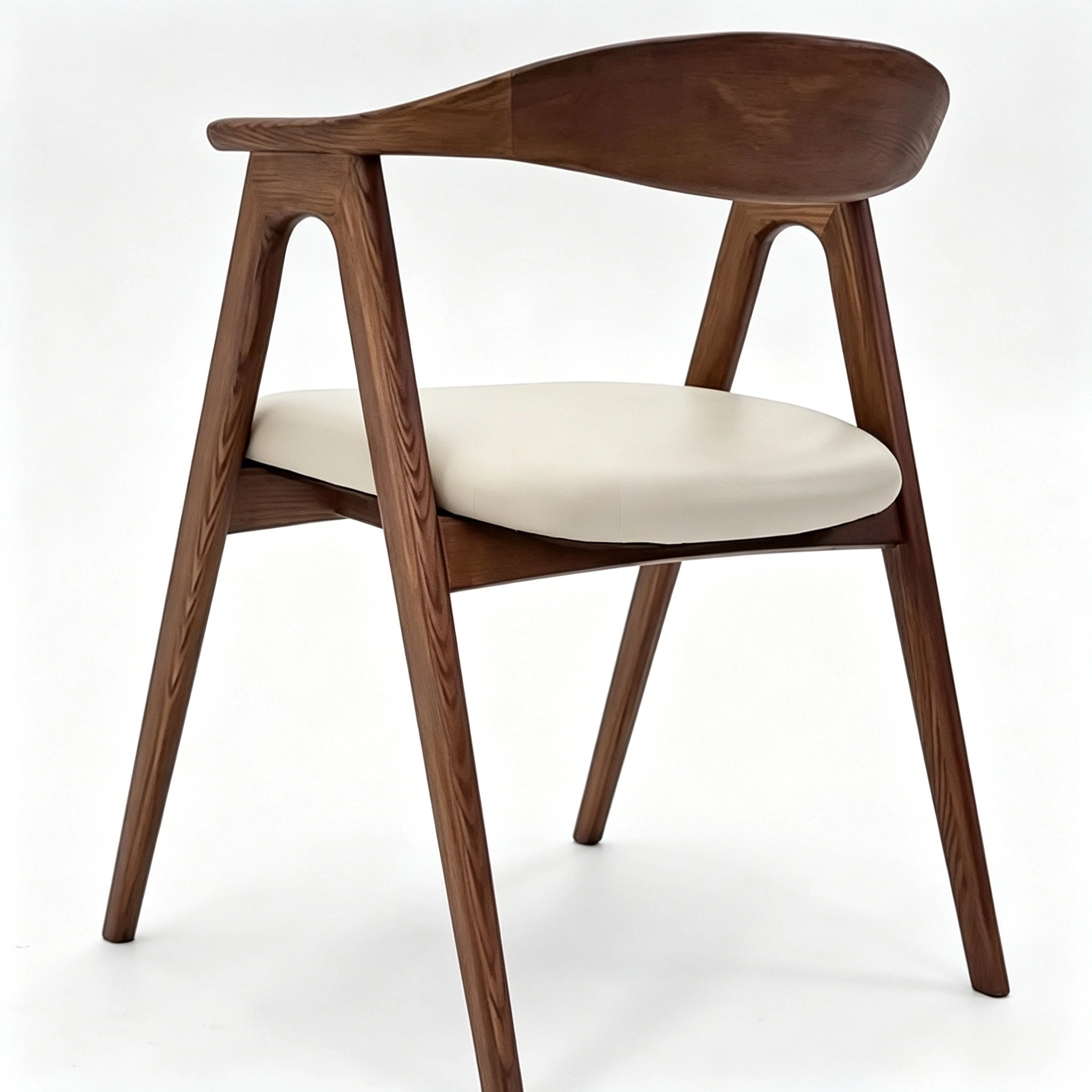 Puwabi KY175 Curved Back A-Frame Ash Dining Chair | Contract Furniture MOQ 50