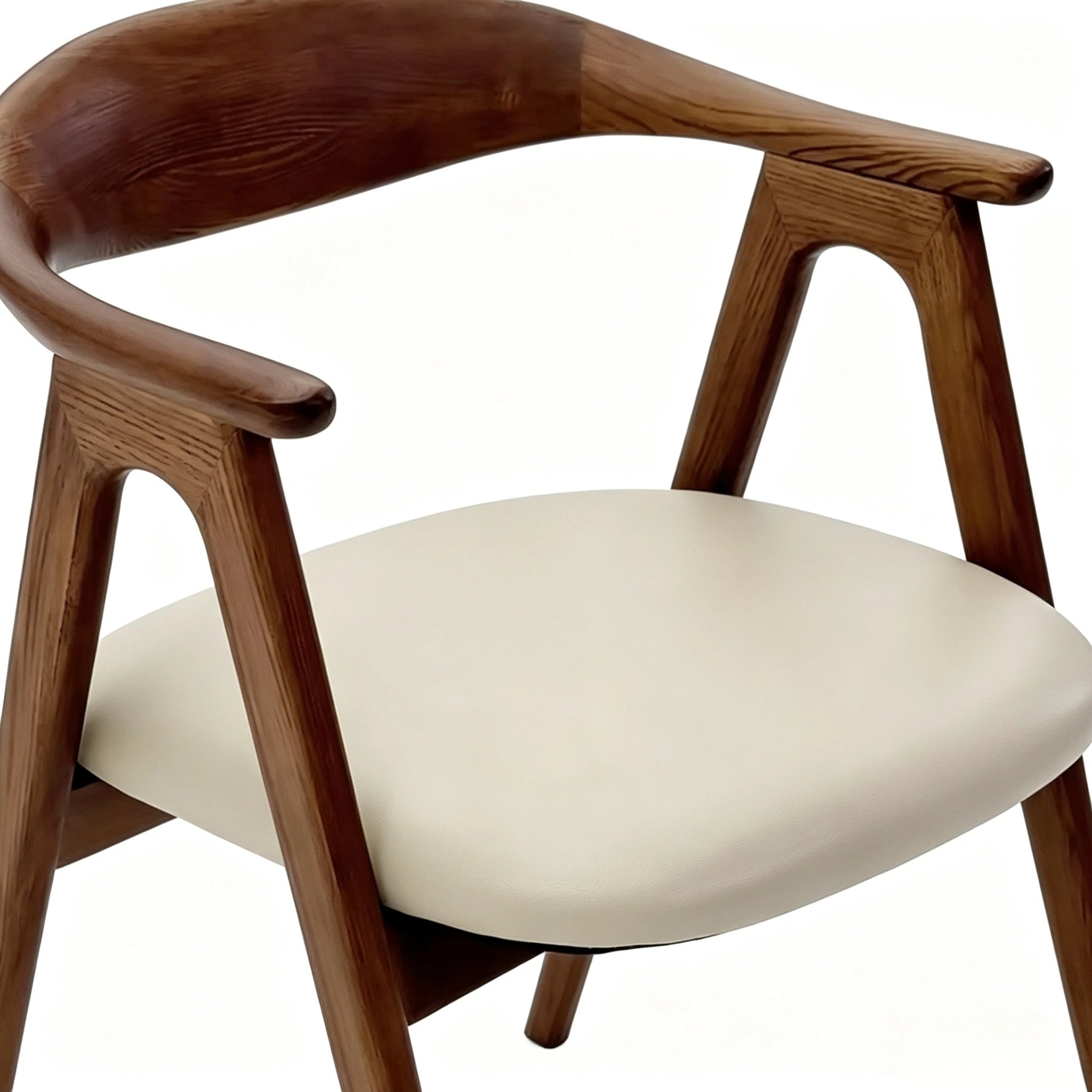 Puwabi KY175 Curved Back A-Frame Ash Dining Chair | Contract Furniture MOQ 50