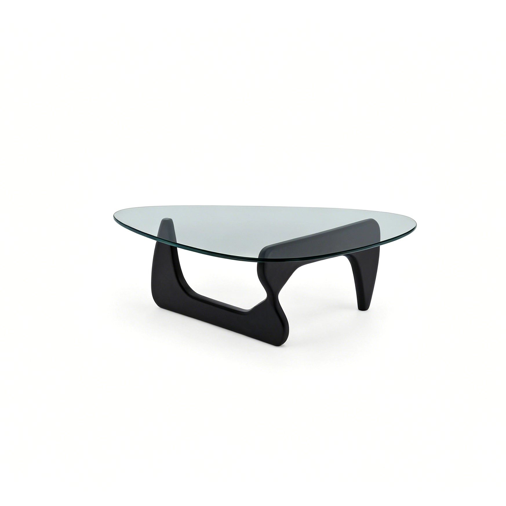 Puwabi LA326 Asymmetrical Wood Base Glass Coffee Table | Hospitality Furniture MOQ 30