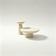 Puwabi LA393 Travertine Nesting Coffee Table Set | Hospitality Furniture MOQ 30