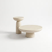 Puwabi LA393 Travertine Nesting Coffee Table Set | Hospitality Furniture MOQ 30