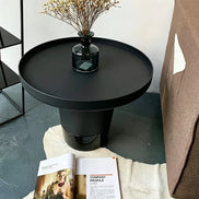 Puwabi LA503 Carbon Steel & Marble Nesting Table Set (2-Piece) | Hospitality Furniture MOQ 30