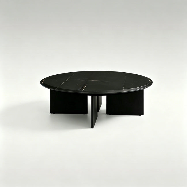 Puwabi LA573 Natural Lauren Gold Stone Coffee Table | Hospitality Furniture MOQ 30