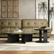 Puwabi LA573 Natural Lauren Gold Stone Coffee Table | Hospitality Furniture MOQ 30