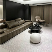 Puwabi LA573 Natural Lauren Gold Stone Coffee Table | Hospitality Furniture MOQ 30