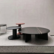 Puwabi LA573 Natural Lauren Gold Stone Coffee Table | Hospitality Furniture MOQ 30