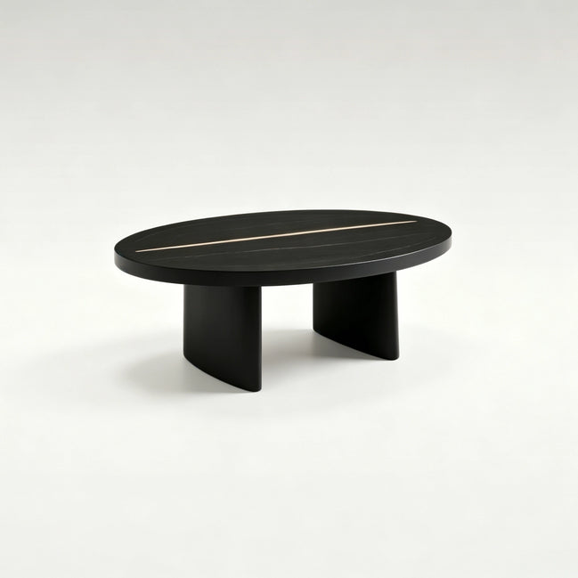 Puwabi LA720 Architectural Black & Gold Marble Coffee Table | Contract Furniture MOQ 30