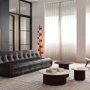 Puwabi LA726 Staggered Ash and Marble Coffee Table Set | Contract Furniture MOQ 30
