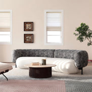 Puwabi LA726 Staggered Ash and Marble Coffee Table Set | Contract Furniture MOQ 30