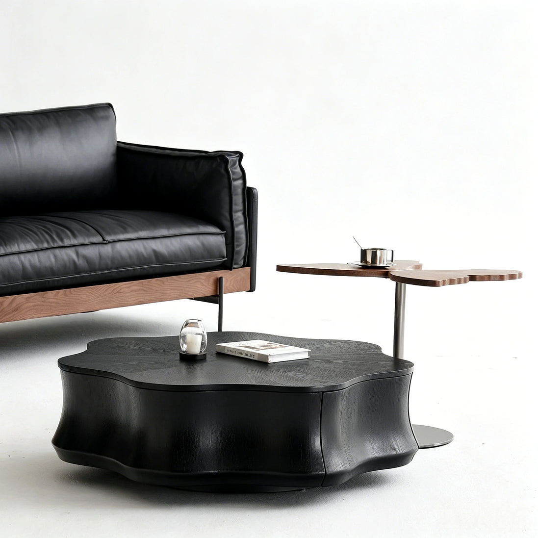 Puwabi LA737 Water Lily Black Oak Coffee Table | Hospitality Furniture MOQ 30