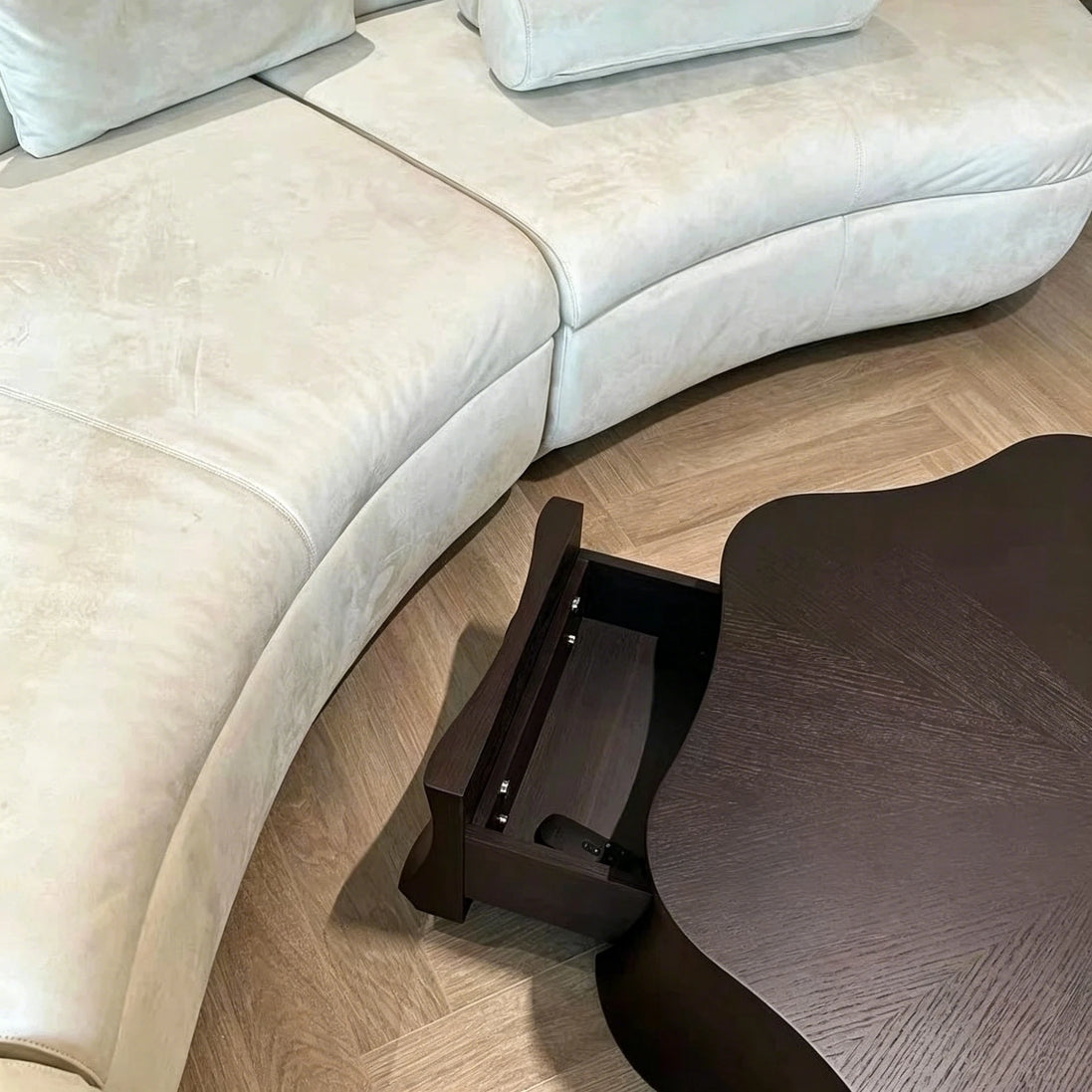 Puwabi LA737 Water Lily Black Oak Coffee Table | Hospitality Furniture MOQ 30