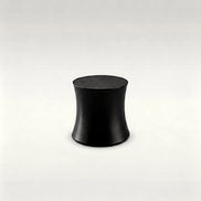 Puwabi LC308 Matte Black Hourglass Side Table | Contract Hospitality Furniture MOQ 30