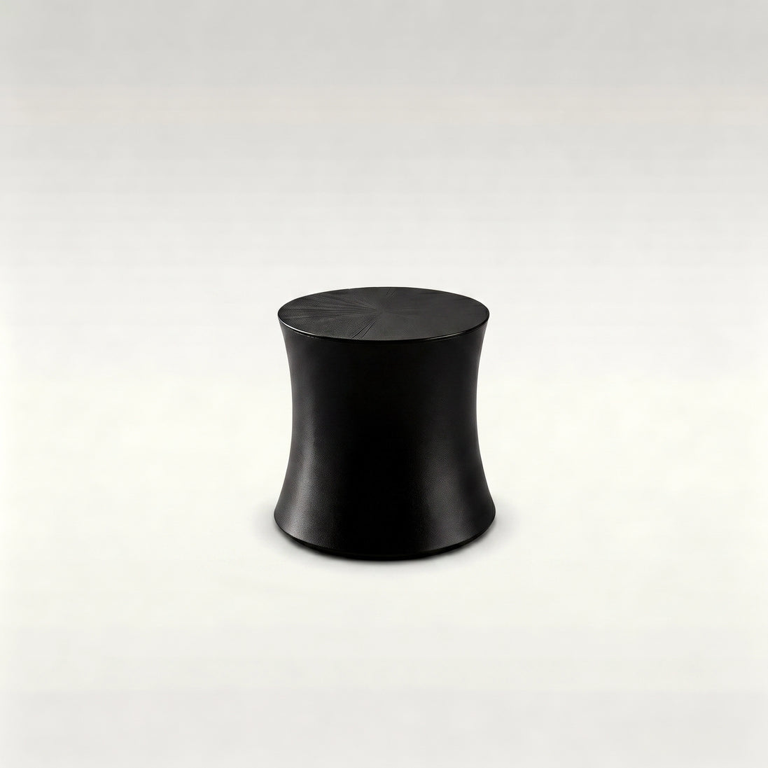 Puwabi LC308 Matte Black Hourglass Side Table | Contract Hospitality Furniture MOQ 30