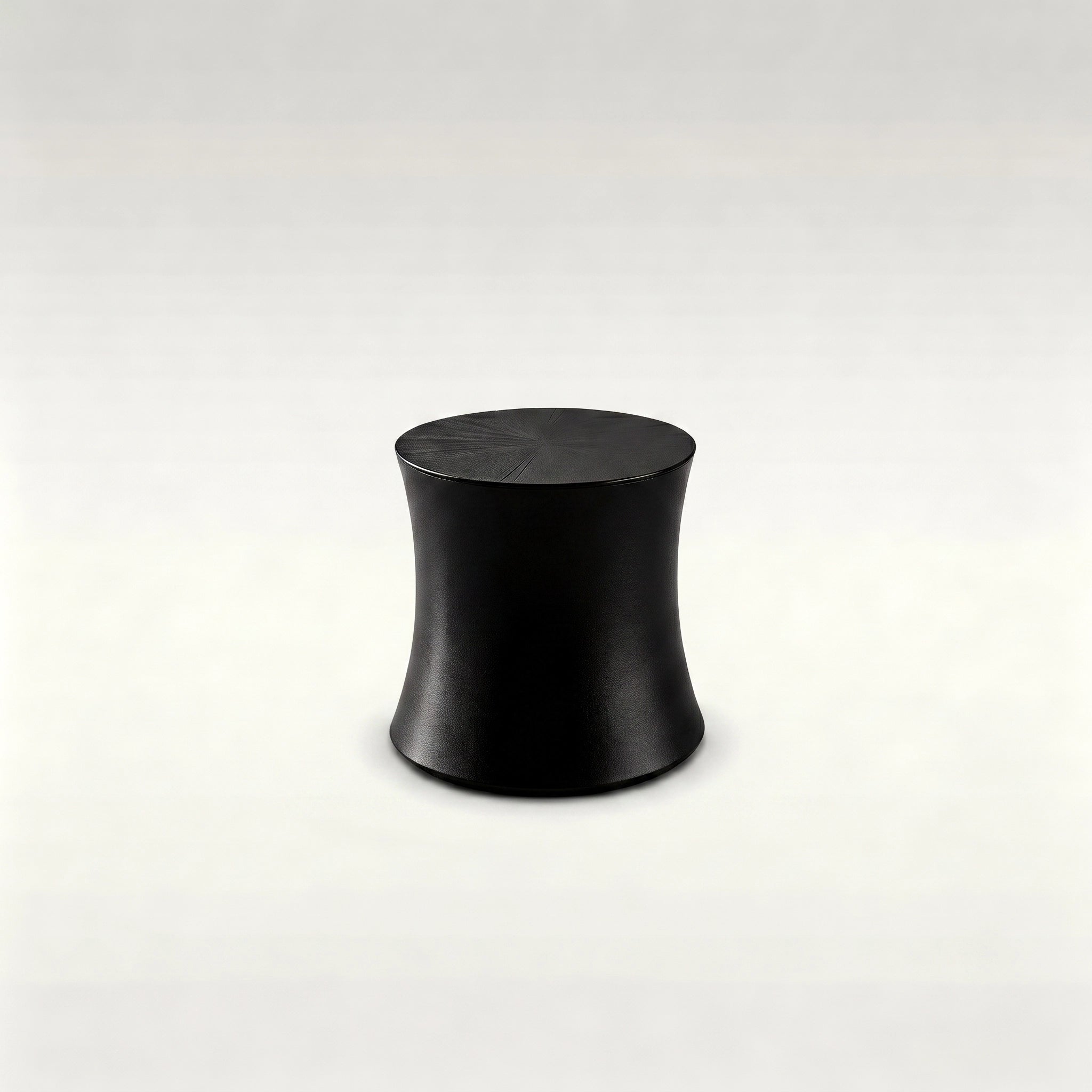 Puwabi LC308 Matte Black Hourglass Side Table | Contract Hospitality Furniture MOQ 30