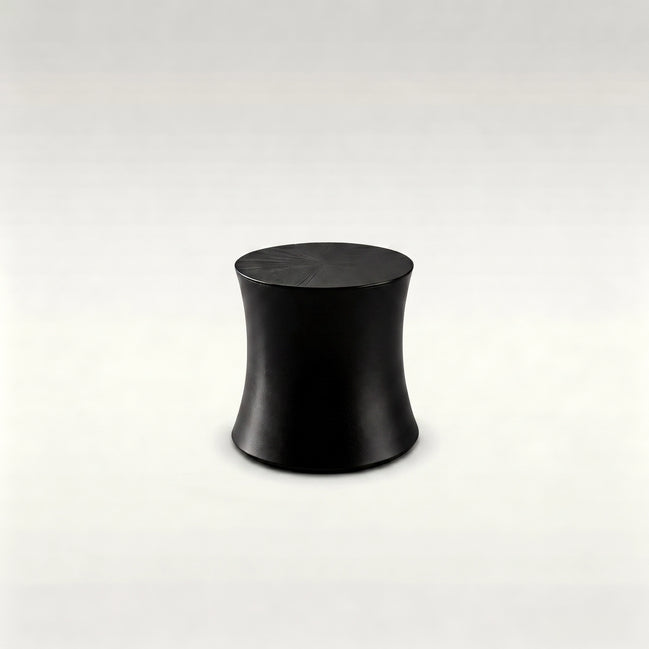 Puwabi LC308 Matte Black Hourglass Side Table | Contract Hospitality Furniture MOQ 30