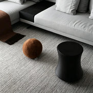 Puwabi LC308 Matte Black Hourglass Side Table | Contract Hospitality Furniture MOQ 30