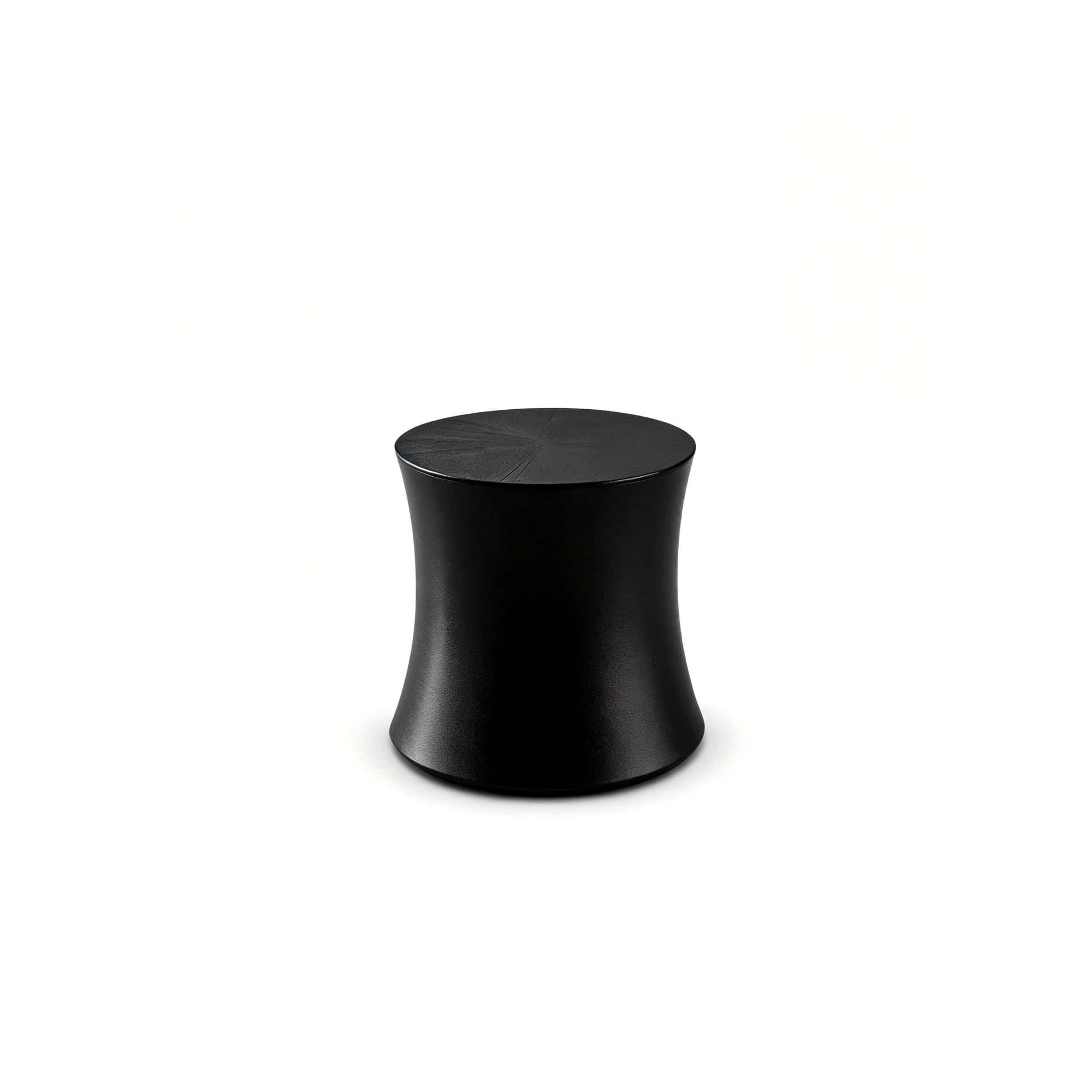 Puwabi LC308 Matte Black Hourglass Side Table | Contract Hospitality Furniture MOQ 30