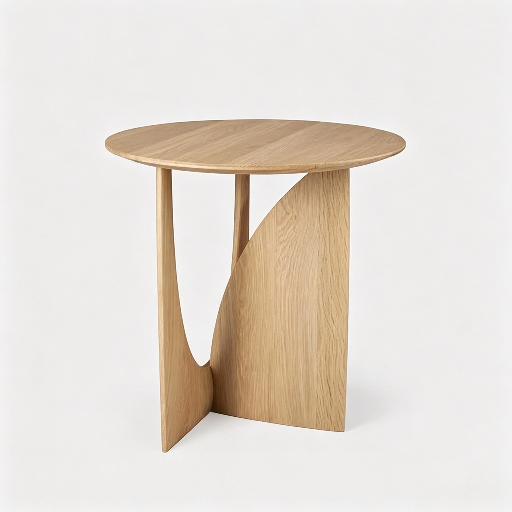 Puwabi LC311 Intersecting Solid Oak Side Table Set | Contract Furniture MOQ 30 Sets