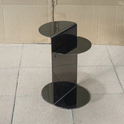 Puwabi LC341 Polished Stainless Steel Folded Side Table | Contract Hospitality Furniture MOQ 30