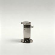 Puwabi LC341 Polished Stainless Steel Folded Side Table | Contract Hospitality Furniture MOQ 30