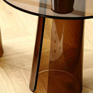 Puwabi LC361 Sculptural Tinted Acrylic Side Table Set | Contract Hospitality Furniture MOQ 30 Sets