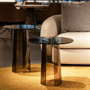 Puwabi LC361 Sculptural Tinted Acrylic Side Table Set | Contract Hospitality Furniture MOQ 30 Sets