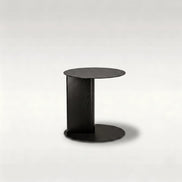 Puwabi LC535B Sculptural Black Ash Side Table | Contract Hospitality Furniture MOQ 30