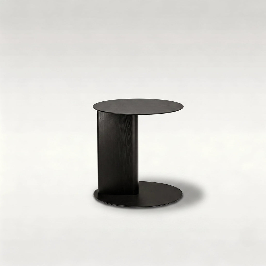 Puwabi LC535B Sculptural Black Ash Side Table | Contract Hospitality Furniture MOQ 30