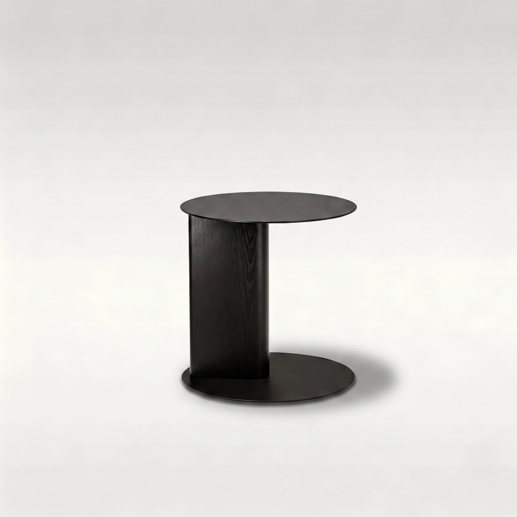 Puwabi LC535B Sculptural Black Ash Side Table | Contract Hospitality Furniture MOQ 30
