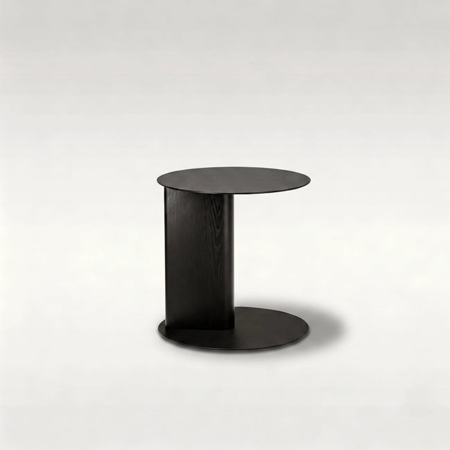 Puwabi LC535B Sculptural Black Ash Side Table | Contract Hospitality Furniture MOQ 30