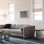 Puwabi LC709 Staggered Stainless Steel & Wood Oval Side Table Set | Contract Furniture MOQ 30