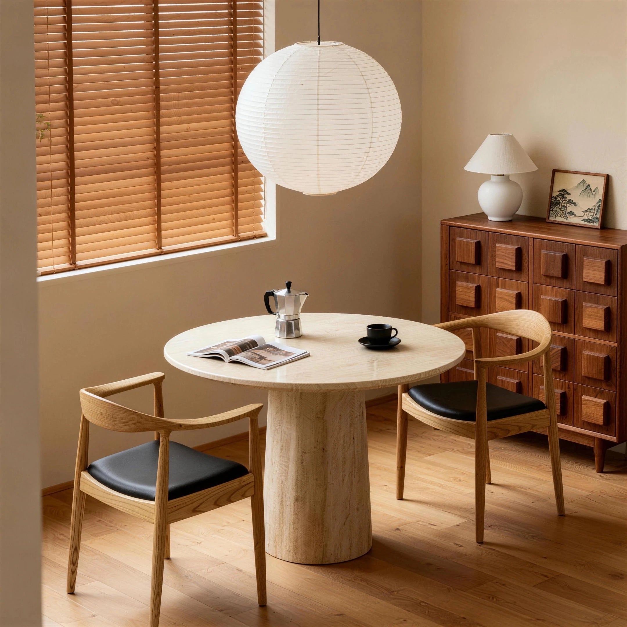 Puwabi SM024 Presidential Sculptural Ash Wood Dining Chair | Contract Furniture MOQ 50