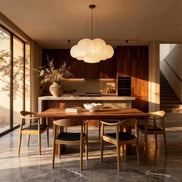 Puwabi SM024 Presidential Sculptural Ash Wood Dining Chair | Contract Furniture MOQ 50