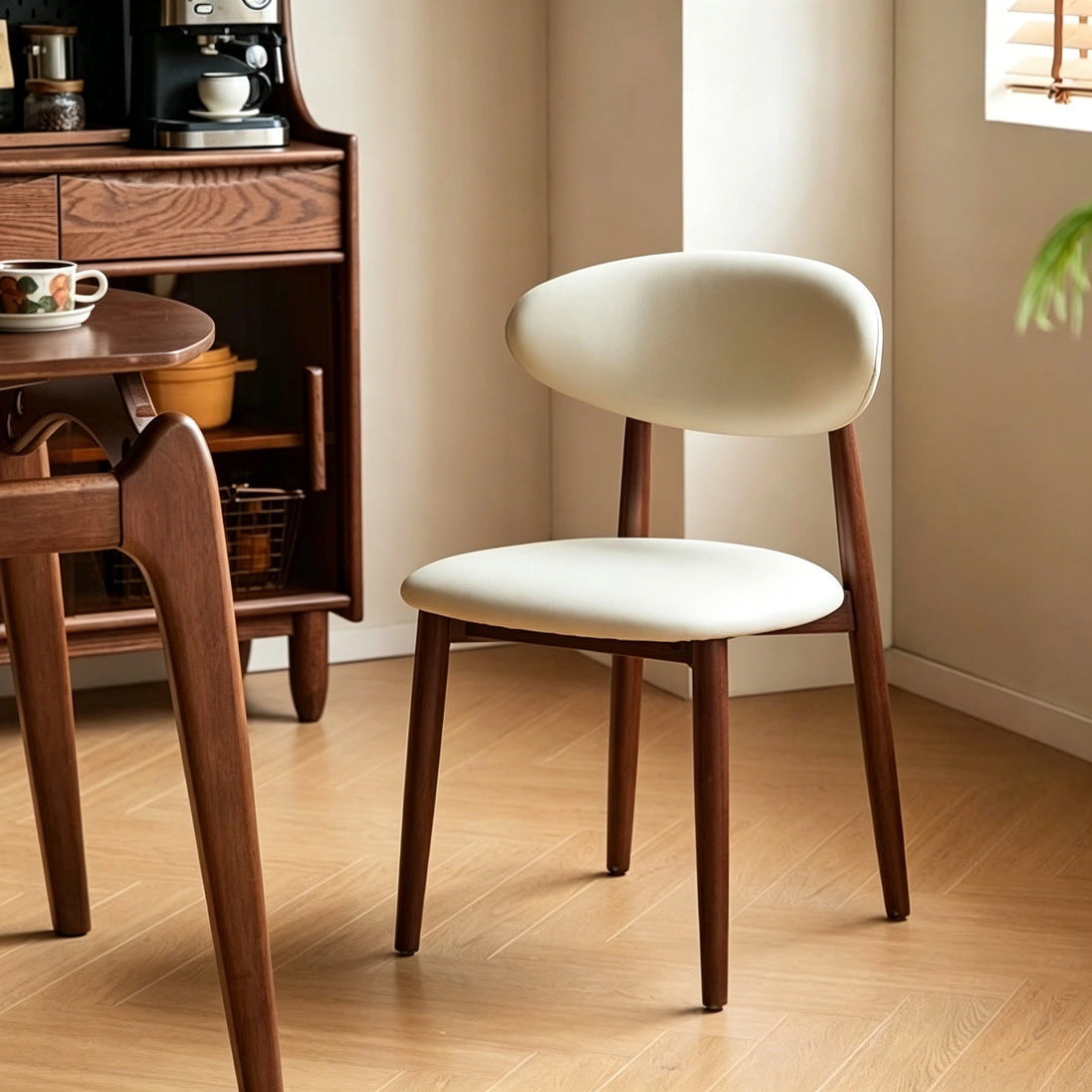Puwabi SM119 Floating Back Solid Ash Wood Dining Chair | Contract Furniture MOQ 50