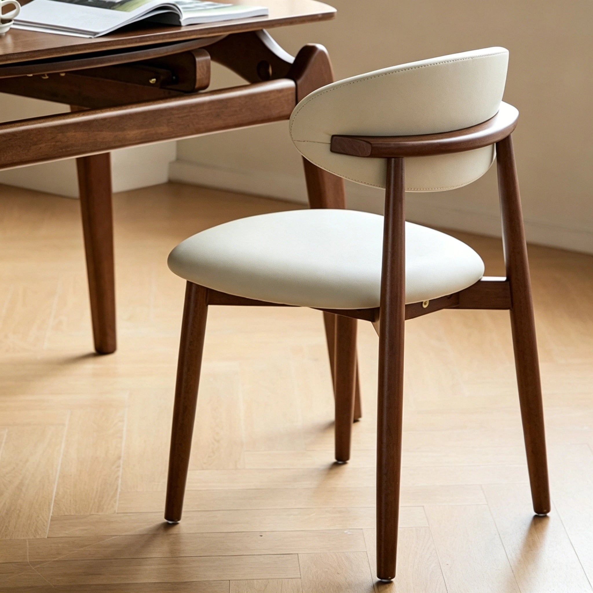 Puwabi SM119 Floating Back Solid Ash Wood Dining Chair | Contract Furniture MOQ 50