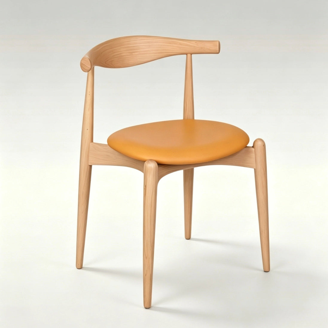 Puwabi SM385 Curved Back Solid Ash Dining Chair | Contract Furniture MOQ 50