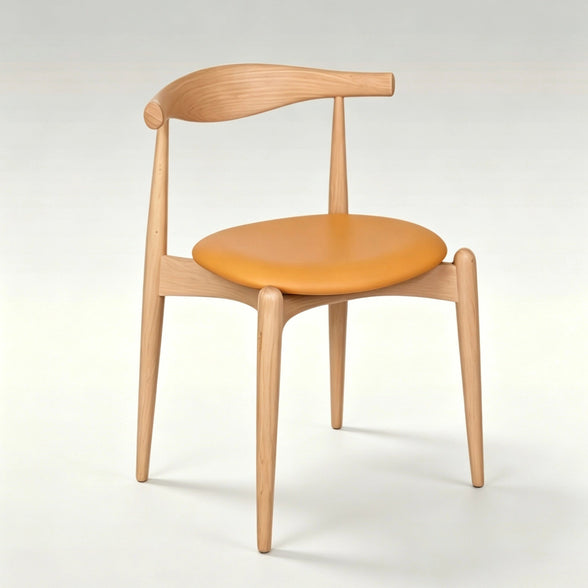 Puwabi SM385 Curved Back Solid Ash Dining Chair | MOQ 50