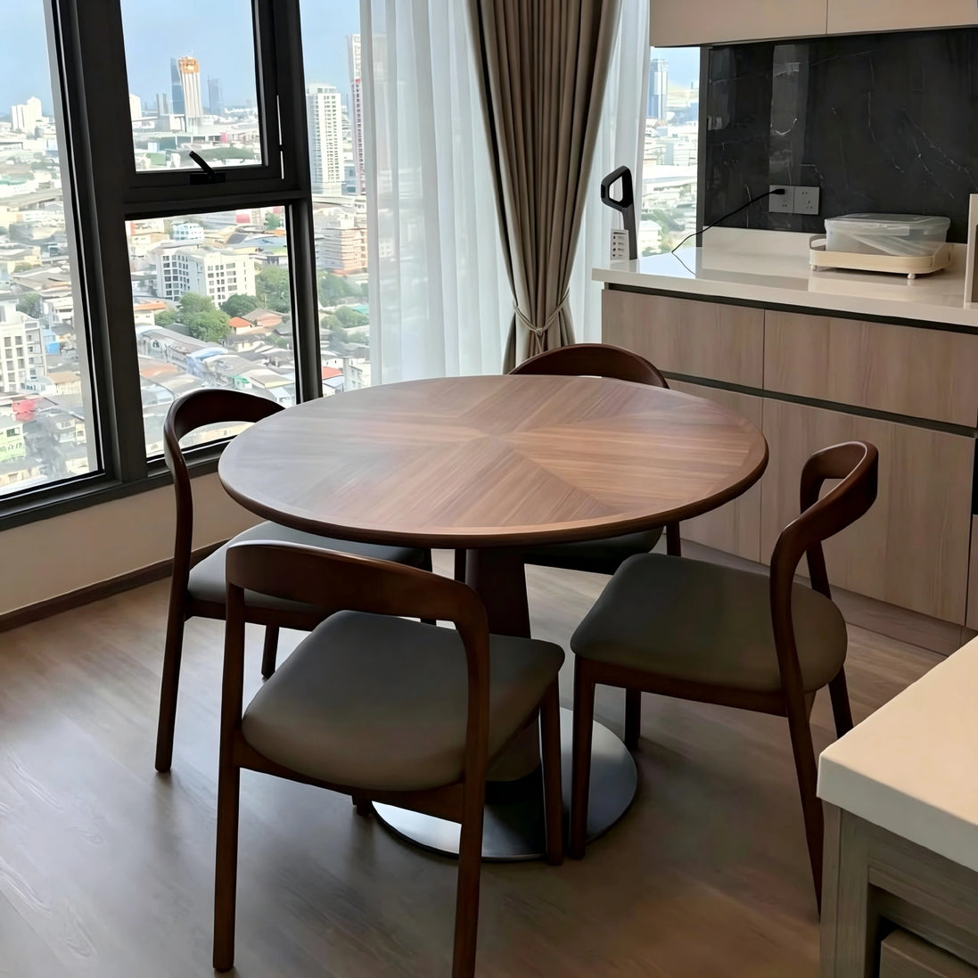 Puwabi T720 Round Pedestal Contract Dining Table | Contract MOQ 2