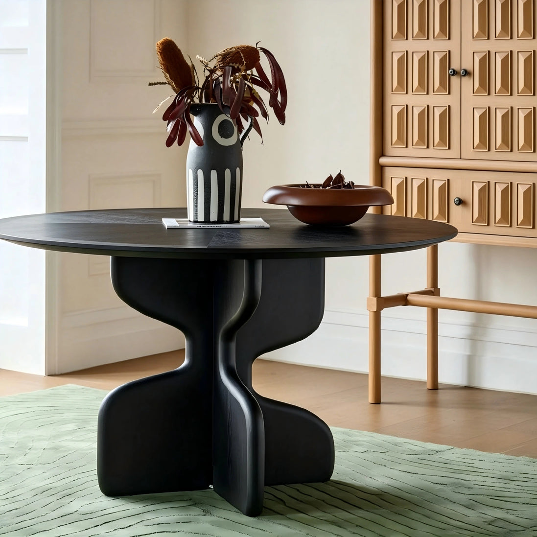Puwabi T739 Round Cross-Base Contract Dining Table | Contract MOQ 2