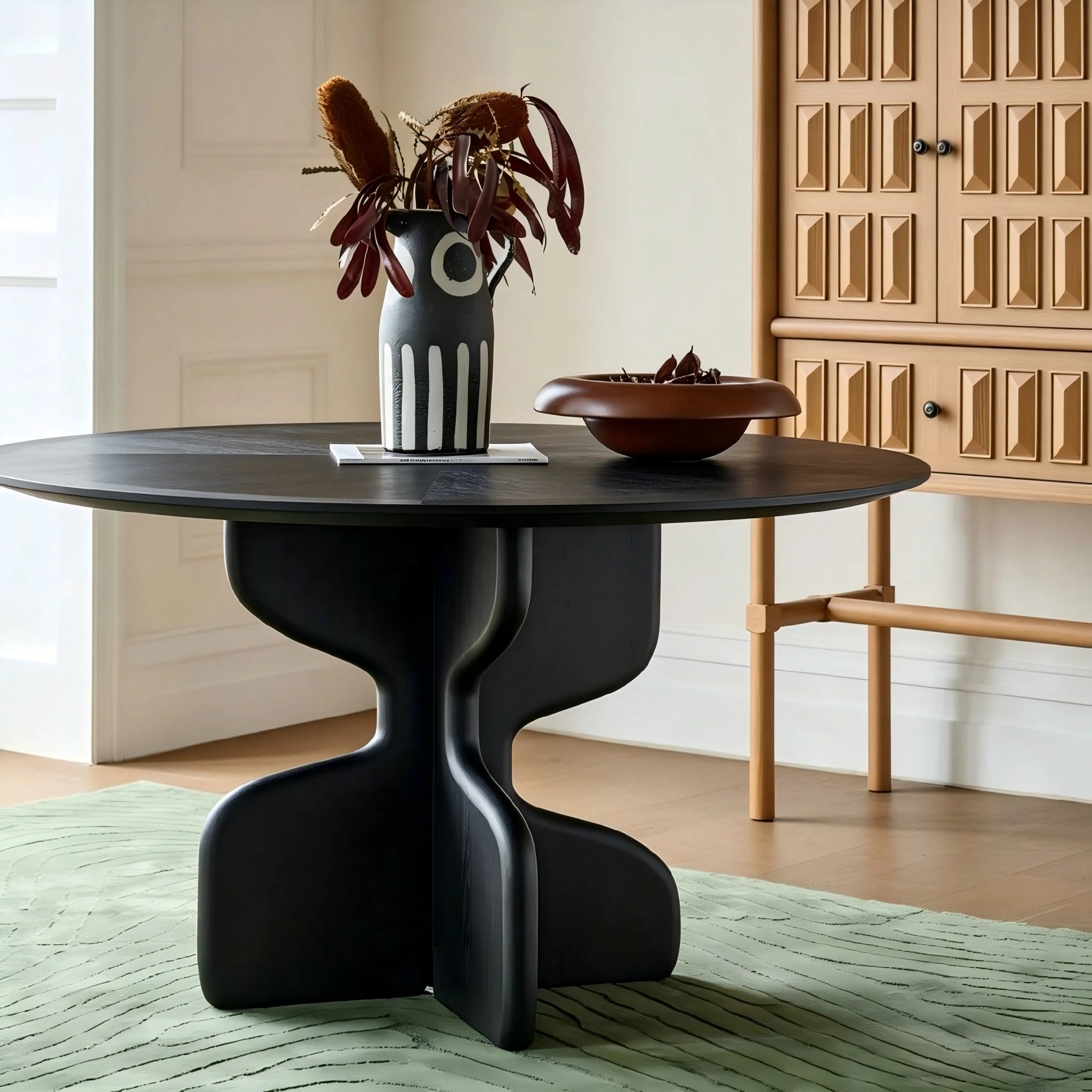 Puwabi T739 Round Cross-Base Contract Dining Table | Contract MOQ 2